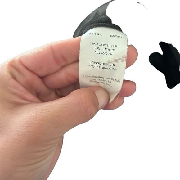 Current/Elliot Womens Black Suede Leather Pants Size 27 Classic Retro Y2K - Picture 7 of 7